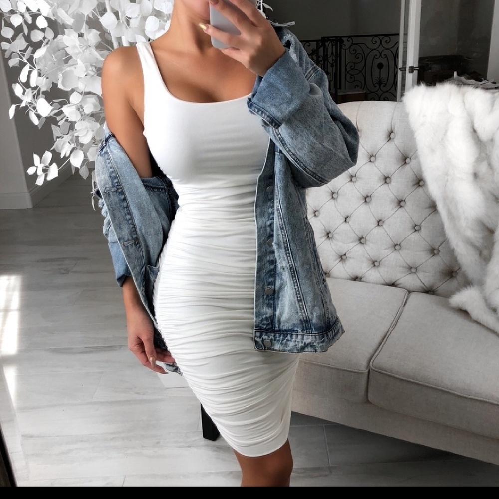 Ivory Double Lined Dress